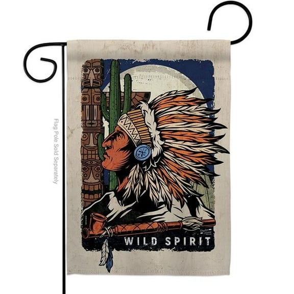 Angeleno Heritage G135625-BO Native Spirit Country Living 13 x 18.5 in. Double-Sided Decorative Vertical Garden Flags for House Decoration Banner Yard Gift