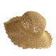 thumbnail image 1 of Sombrero de Paja para Mujer Sombrero de Sol de ala Ancha y Flexible Protección UV Gorra de Playa Plegable de Verano para Viajes de Ocio Beige, 1 of 5