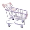 thumbnail image 1 of Carrito de compras de juguete, carrito de supermercado pequeño para niños de 3 años en adelante, juguetes de almacenamiento. Púrpura, 1 of 9