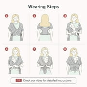 Momcozy Baby Carrier Air Mesh - Baby Wrap for Newborns to Toddler 8-35 lbs - Cooling, Breathable, and Lightweight