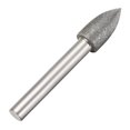 thumbnail image 3 of Brocas de diamante para moler, bits de perforación para herramienta rotativa, vástago de 1/4 de pulgada, cónico de 10 mm, 120 de grano, 2 piezas, 3 of 4