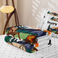 thumbnail image 5 of Homewish Happy Camping Zipper Twin Comforter Sets with Fitted Sheet and 2 Pillowcases For Camper Lover,Old Bran Door Zipper Bedding Set For Kids,Reversible,4-Piece, 5 of 7