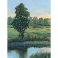 thumbnail image 2 of OToole, Tim 15x18 Gold Ornate Wood Framed with Double Matting Museum Art Print Titled - Tree by the Riverbank II, 2 of 4