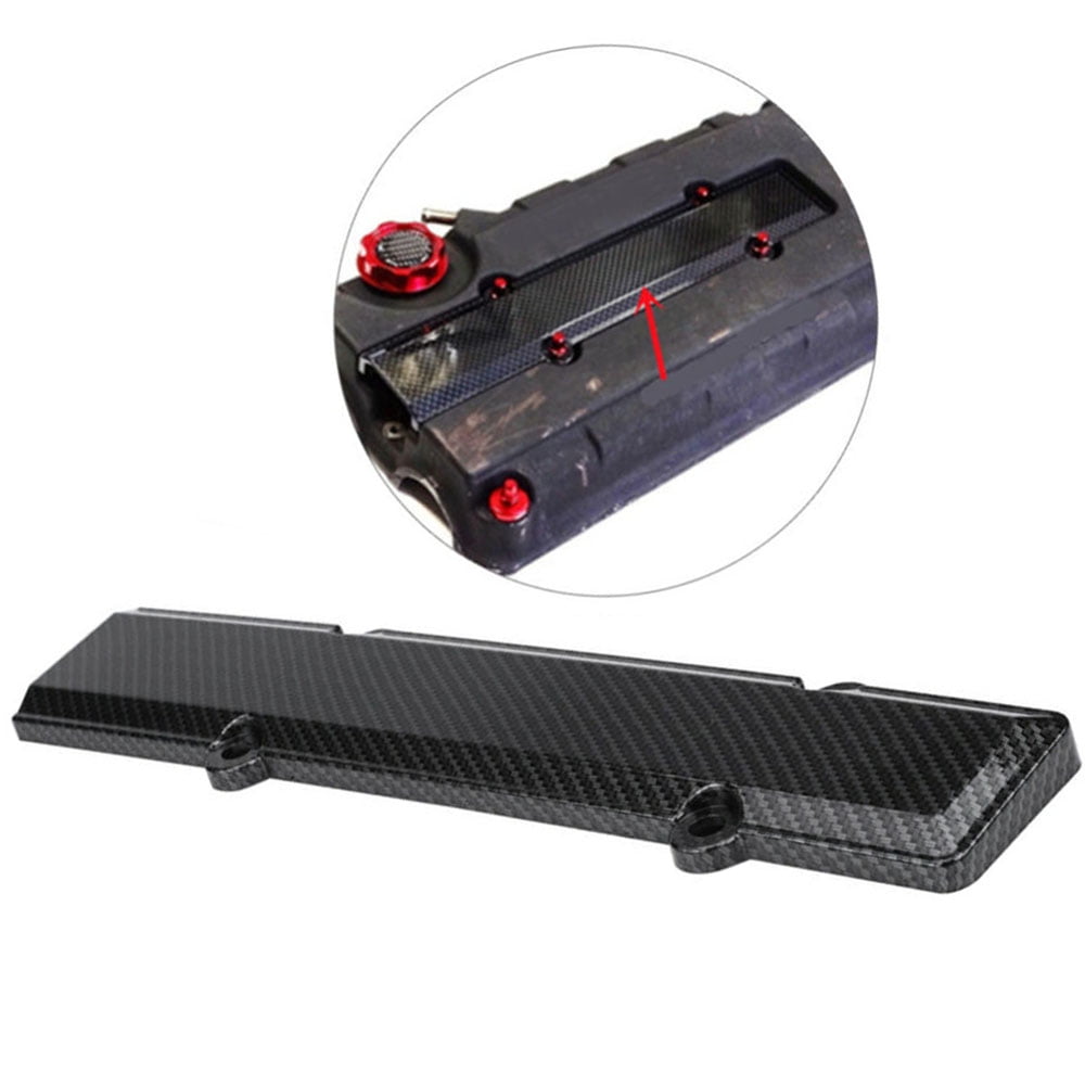 Carbon Fiber Style Engine Valve Cover Spark Plug Insert for Honda Civic B Series