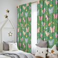 thumbnail image 5 of Blackout Kids Curtains,Cartoon Butterfly Flower Leaf Green Pattern Childrens Insulated Curtains Set Of 2,Bedroom Essentials,Toddler Room Decor 52"x84", 5 of 5