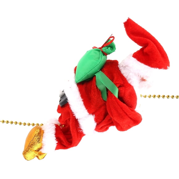 Adorno de Navidad ANGGREK Papá Noel en Movimiento eléctrico Colgante Con pilas