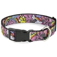 thumbnail image 1 of Buckle-Down BAC-W31804-NL Breakaway Cat Collar, 1 2" Wide - Fits 9-15" Neck - Large, Rainbows, 1 of 1
