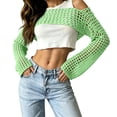 thumbnail image 2 of Women's Cropped Knit Shrug Top Lightweight Bell Sleeve Summer Cover-Up, Soft Breathable Cropped Cardigan Shrug for Casual & Beach, Cropped Shrug Women, 2 of 6