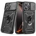 thumbnail image 4 of Liwarace Case with Ring Stand and Slide Camera Lens for iPhone 16 Pro Max/16 Pro/16 Plus/16, Black, 4 of 15