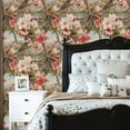 thumbnail image 2 of Chinoiserie Peel and Stick Wallpaper Birds Cherry Blossom Tree Soft Pastel Chinoiserie Art Wall Paper 23.6in x 9.8ft Self Adhesive Removable Renter Friendly Wallpaper for Bedroom Cabinets, 2 of 8