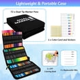 thumbnail image 4 of Markers for Adult Coloring Books No Bleeding, 72 Colors Dual Tip Coloring Markers for Adults, Brush, 4 of 9