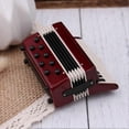 thumbnail image 2 of Decorative Red Mini Accordion Wooden Figurine for House Ornament, 2 of 4