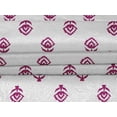 thumbnail image 5 of oneOone Velvet White Fabric Block Craft Projects Decor Fabric Printed By The Yard 58 Inch Wide-SN, 5 of 5