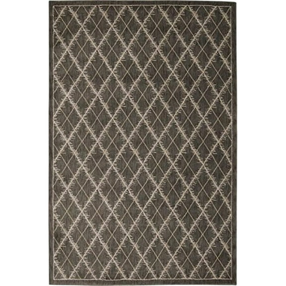 Nourison  Tranquility Area Rug Brown 7' 9" x 10' 10" 8' x 10' Indoor Beige Rectangle