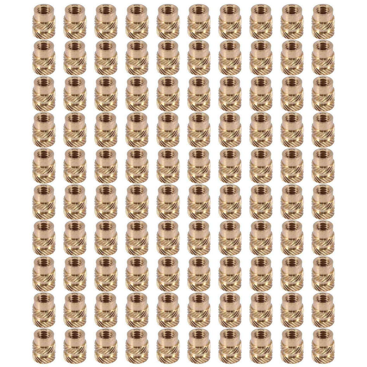 1000Pcs M3 Thread Knurled Brass Threaded Heat Set Heat Insert Embedment Nut for 3D Printer