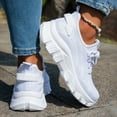 thumbnail image 7 of Women's Athletic Shoes,Slip On Shoes Women,Running Shoes Women,Womens Shoes Running Sneakers Tennis Non Slip Walking Gym Workout Athletic Comfortable Fashion saport Casual Shoe,White,7.5, 7 of 7