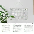 thumbnail image 1 of Musbetu Refrigerator Acrylic Message Board with Pens Transparent Scratch-proof Reusable Fridge Weekly Planner Whiteboard, 1 of 7