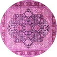thumbnail image 1 of Ahgly Company Indoor Round Persian Pink Traditional Area Rugs, 8' Round, 1 of 4