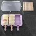 thumbnail image 1 of Silicone Ice Cream Mold Reusable Popsicle Molds Diy Homemade Cute Cart, 1 of 5