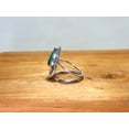 thumbnail image 5 of Heaven Crafts 925 Sterling Silver Natural Malachite Ring Green Gemstone Boho Minimalist Cocktail Ring For Women, 5 of 6
