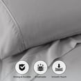thumbnail image 4 of Superior Cotton Blend 800 Thread Count Sheet Set, Full, Light Grey, 4 of 5