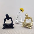 thumbnail image 7 of Abstract Thinker Statue Tabletop Decorative Sculpture for Decor White, 7 of 7