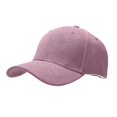 thumbnail image 2 of Solid Faux Suede Baseball Cap JIANLAI Adjustable Curved Brim Dad Hat Soft Textured Plain Casual Headwear for Daily Walking Shopping Travel Outdoor Activities, 2 of 9