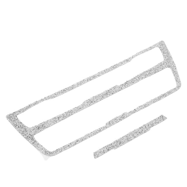 Crystal Center Control Cover Trim, Colorfast Strong Viscosity Reflective Wear Resistant Bling CD Control Console Panel Trim For Car ANGGREK Bling Crystal Console Panel Trim