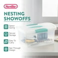 thumbnail image 2 of Sterilite Medium Nesting ShowOffs, Stackable Storage Bin with Latch Lid, 24 Pack, 2 of 11