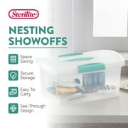 Sterilite Storage Bins ShowOffs Medium - Latch Lid - 6 Pack, Clear