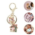 thumbnail image 3 of Unique Bargains 1 Pc Handbag Charms Keychains Mushroom House Bag Accessories Pink, 3 of 5