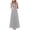Gray summer dresses for women, variant on Summer Dresses for Women Elegant Lace Patchwork Evening Party Pleated Swing Long Dresses 2025 Sleeveless V-Neck Solid Maxi Formal Dress Navy XL