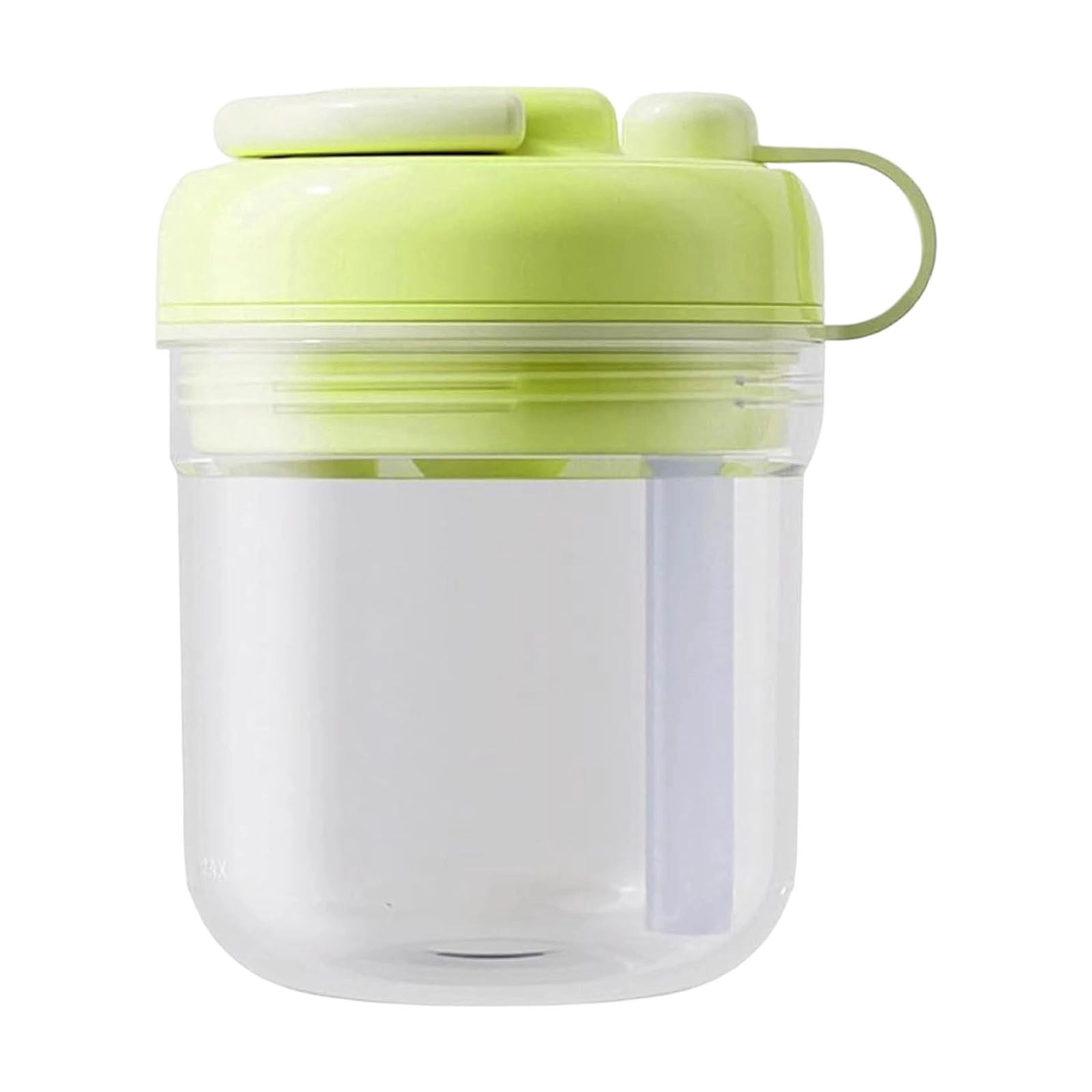 ZFSBZBS 3-in-1 Ice Cube Bottle with Straw - Easy Press Ice Tray Water Bottle, Leak Proof Lid, Vertical Ice Maker for Freezer, Travel, Gym & Home Use (Green, 500ml)
