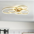 thumbnail image 5 of Aiwen 5-ring Shape Flush Mount Ceiling Lamp with 5 Integrated LED Lights, 5 of 8