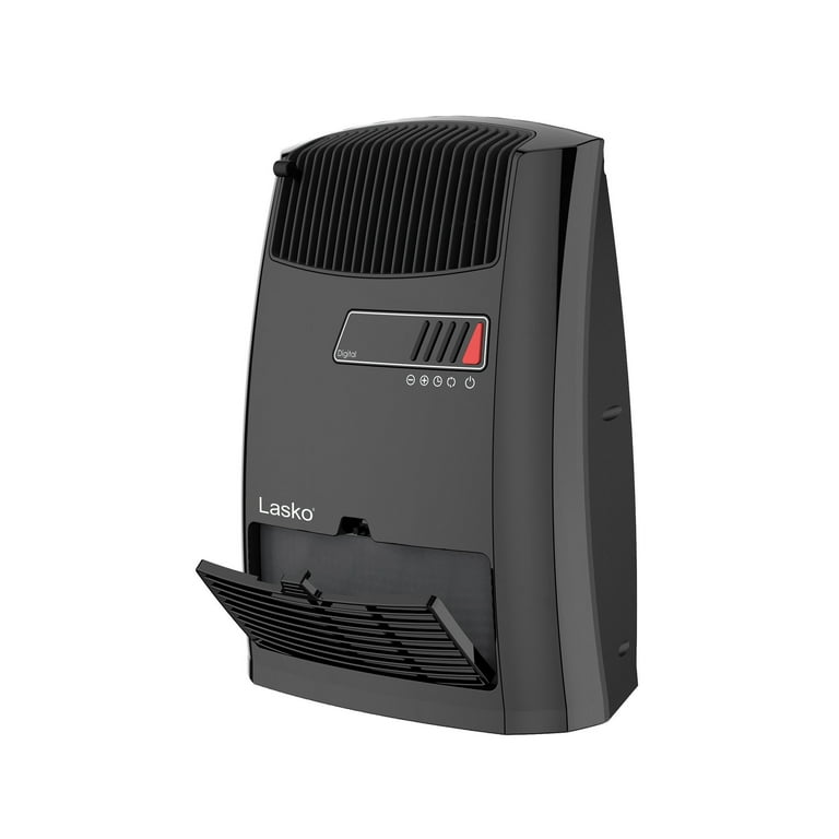 Lasko 1500W Electric Ceramic Space Heater with Timer and Thermostat,  CC13700, Black - Walmart.com