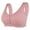 A, variant on Front Close Bra for Women No Underwire Plus Size Seamless Unlined T Back Support Comfortable Large Bust Full Coverage Wireless