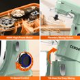 thumbnail image 2 of CEBORY 3-IN-1 Stand Mixer, 6.5 QT Tilt-Head 10-Speed Food Mixer, Kitchen Electric Mixer with Dough Hook, Beater, Whisk, Bowl for Most Home Cooks, 2 of 6