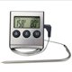 thumbnail image 1 of 1-Pack Kitchen Food Thermometer Electronic Timer Probe Meat Thermometer Grilling, 1 of 4