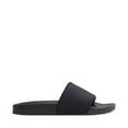 thumbnail image 2 of Steve Madden Poolside Open-Toe Single Toe-Strap Slide Flat Sandals Black (Black, 11), 2 of 7