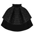 thumbnail image 4 of Hvyesh Mens Victorian Cloaks Renaissance Double-Layer Lace Up Cape Steampunk Gothic Western Capelet Short Cloak, 4 of 6