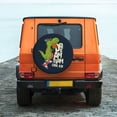 thumbnail image 6 of Naloa Dinosaur Basketball Player PVC Leather Spare Tire Wheel Cover for Car Truck SUV Camper Trailer Universal Fit many size15 inch, 6 of 6