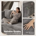 thumbnail image 5 of Homall 109" L-Shape Modular Sectional Sofa Couches Cloud Memory Foam Sofa Deep Seat Upholstered Couches with Oversized Chaise for Living Room,Gray, 5 of 8