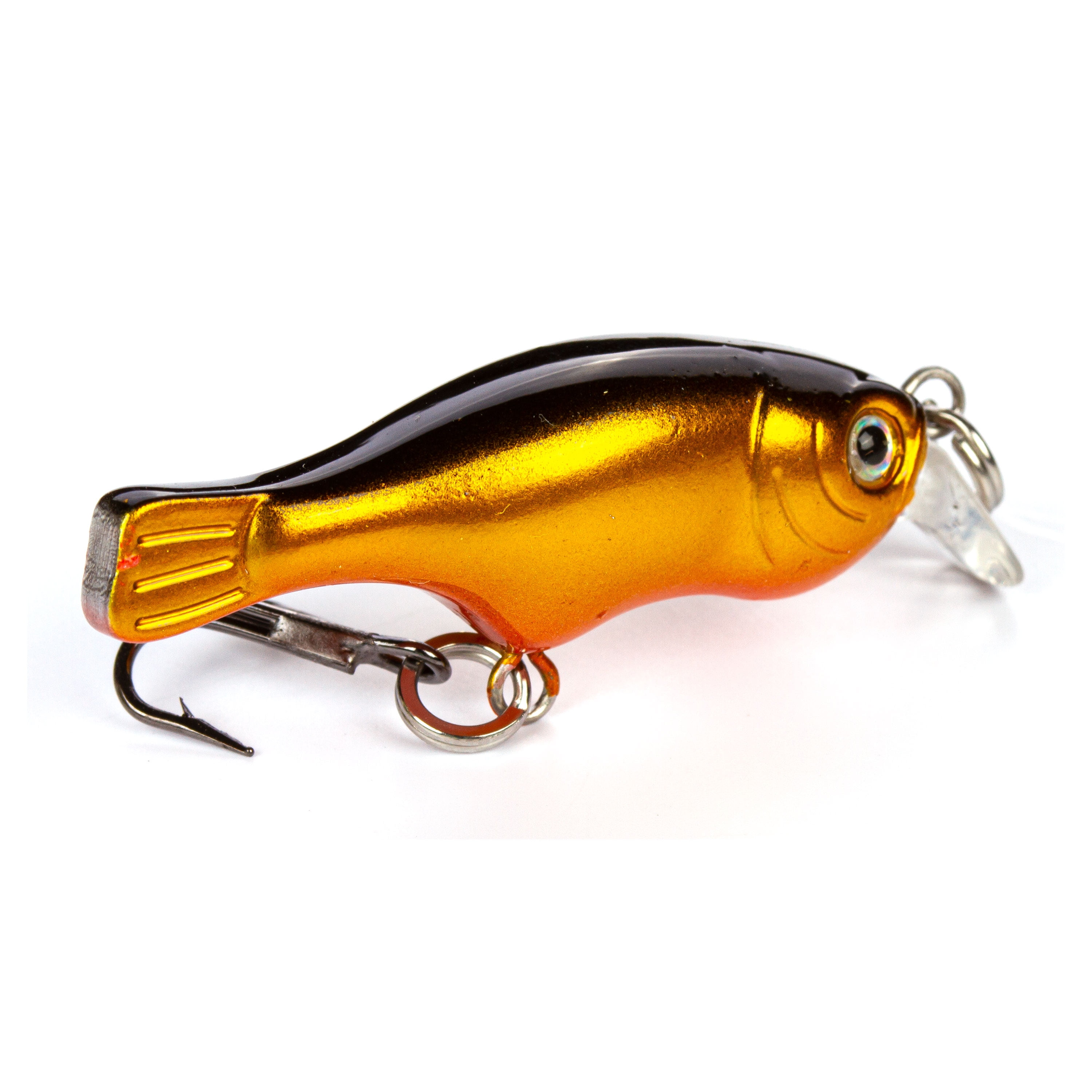 Ozark Trail Freshwater Mini Minnow Fishing Lure, Gold/Black, 1/16 oz