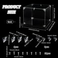 thumbnail image 2 of 1Set Assemble Acrylic Action Figures Display Boxes Minifigures Display Case for Doll Model Display Rectangle Clear 23.5x24.3x18.4cm, 2 of 6