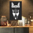 thumbnail image 1 of French Bulldog Fashion Portrait - Animal Canvas Art Print, 1 of 3