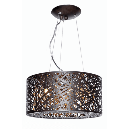 

Pendants 7 Light With Bronze Finish Metal/Steel Material G9 Bulb 16 inch 280 Watts