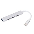 thumbnail image 2 of USB C HUB, Interfaz Múltiple Disipacia de Calor 4 EN 1 Transferencia ESTABLE DE EXTENSOR USB 500M/S DE ALTA VELOCIDAD LIGERA Para Computadoras, 2 of 7