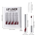 thumbnail image 3 of 5 Piece Tear Off Lipliner Set Rich And Durable Tear Off Lip Gloss Infused With And Vitamin E Suitable For All Skin Types, 3 of 6