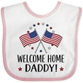 thumbnail image 3 of Inktastic Military Homecoming Welcome Home Daddy Boys or Girls Baby Bib, 3 of 4