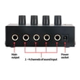 thumbnail image 4 of Professional Low Noise Mini High Power 4 Channel Stereo Headphone , Independent Output Levels, Outstanding Sound Performance, Headphone Mixer for Studio and Stage, 4 of 8